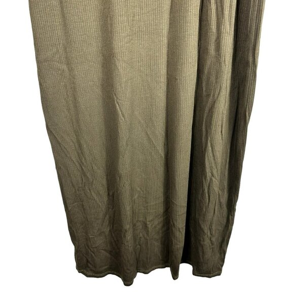 Anthropologie T.La Green Knit Twist Front Midi Hunter Green Dress Size S - Picture 7 of 13